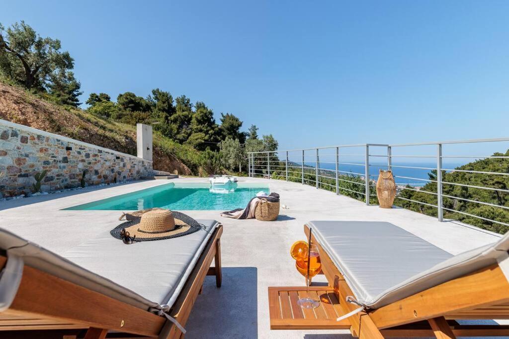 Villa Koukounaria Скопелос Экстерьер фото